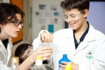 Students in science lab_small