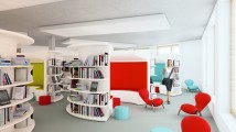 The library at the new Aubonne campus
